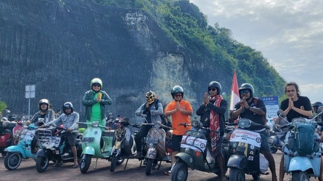 8.500 Pecinta Vespa Kumpul di VWD 2022, Kompolnas Pudji Hartanto Ikut Meramaikan