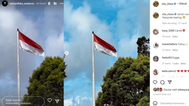 Cita Citata dan Didi Mahardika diduga berada di tempat yang sama. [Instagram]