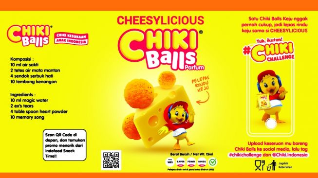 Wanginya Menggoda Banget, Chiki Balls Rilis Parfum Chiki Keju