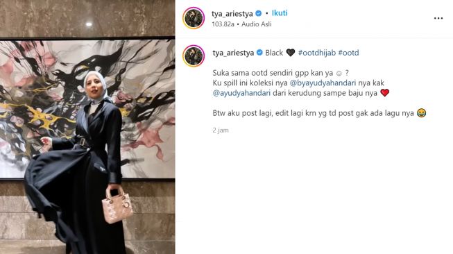 Tya Ariestya dalam acara ulang tahun Lucinta Luna (instagram/tya_ariestya)