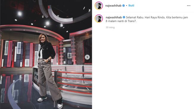 Najwa Shihab dan koleksi sneakersnya (instagram/najwashihab)