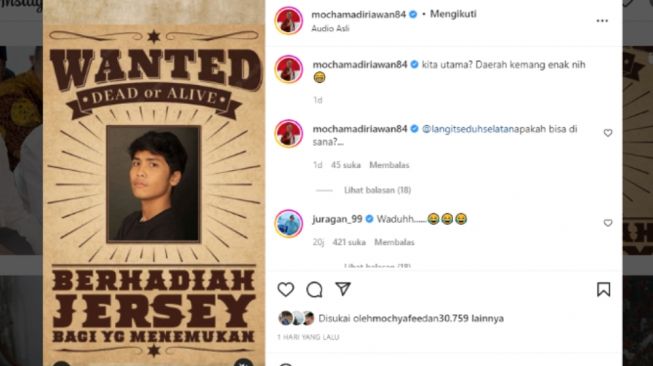 Tanggapi Kritikan Bintang Emon, Mochamad Iriawan Ajak Bintang untuk Ngopi/Instagram @mochamadiriawan84