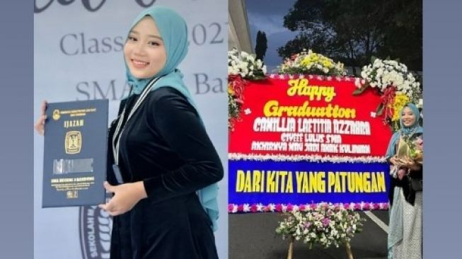 Potret Zara Wisuda Kelulusan SMA (Instagram/@camilliazr)