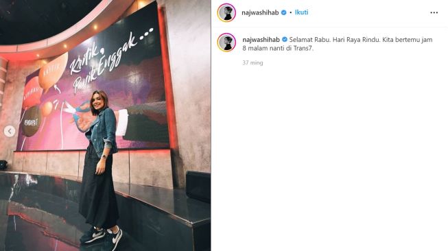 Najwa Shihab dan koleksi sneakersnya (instagram/najwashihab)