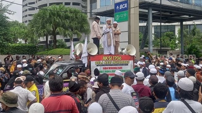 Aksi Bela Nabi Muhammad SAW di Kedubes India, Orator: Kalau Kita Melawan, Mereka Pasti Takut