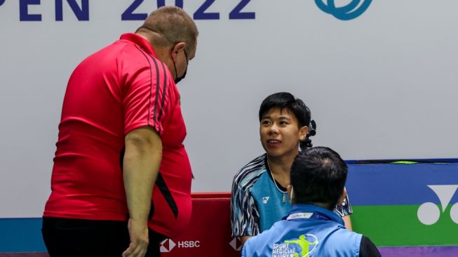 Pebulu tangkis Thailand, Supanida Katethong di Indonesia Open 2022. [BadmintonPhoto/BWF]