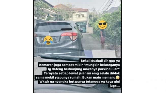 Punya Tetangga Tak Tahu Diri, Parkir Mobil hingga Tutupi Jalan Padahal Punya Garasi di Rumah