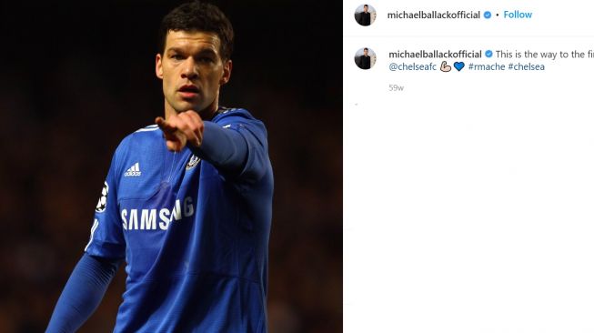 Viral seorang pesepak bola yang pacari teman dari anaknya, beda usianya jadi sorotan (Instagram/michaelballackofficial)