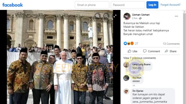 CEK FAKTA: Benarkah Menag Yaqut Tak ke Mekkah untuk Urus Haji dan Malah Pergi ke Vatikan?