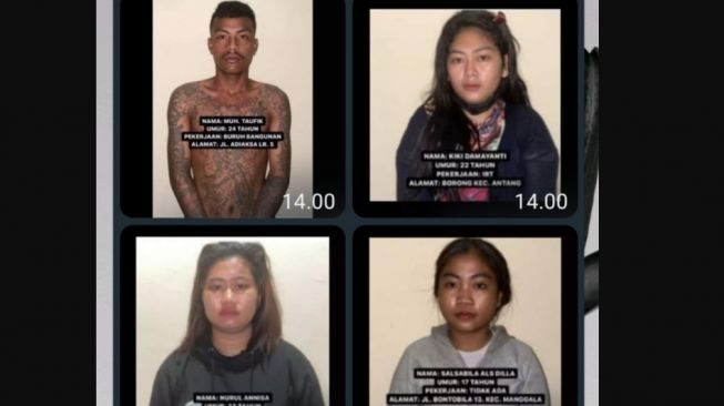 4 Pengeroyok Perempuan di Kamar Hotel Makassar Ditangkap di Poso