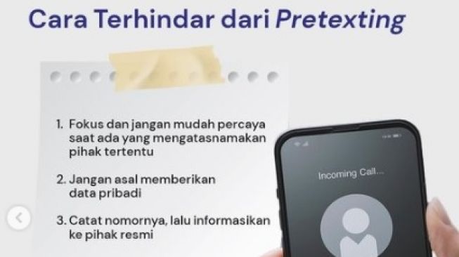 Pretexting. [Instagram/@kemenkominfo]