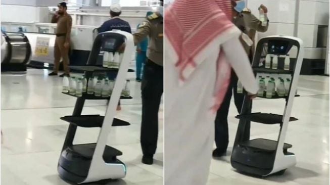 Canggih, Pemerintah Arab Kerahkan Pasukan Robot untuk Layani Minum Jemaah Haji