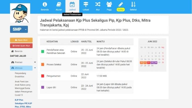 PPDB Online SMP 2022 Jakarta: Jalur Afirmasi KJP Plus Dibuka Hari Ini!