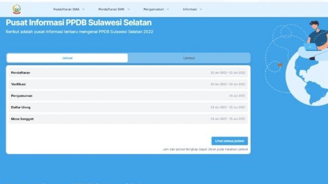 Jadwal PPDB Sulsel 2022 Dimulai Hari Ini, Berikut Jalur Pendaftaran yang Terbuka