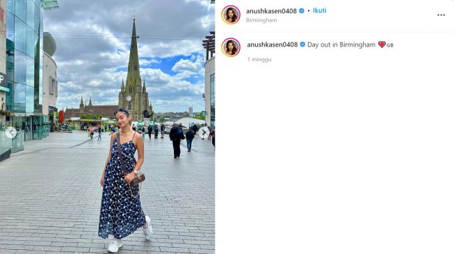 Gaya Stylish Anushka Sen, artis India yang hendak debut di Korea (instagram/anushkasen0408)