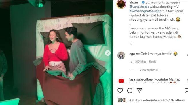 Afgan Bongkar Adegan Ranjang dengan Vanesha Prescilla, Netizen: Padahal yang Nonton Deg-degan