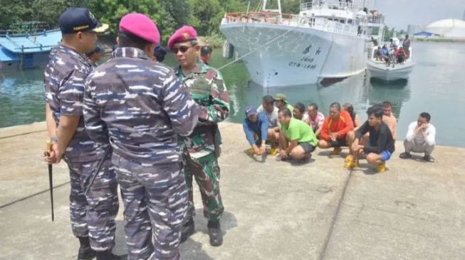 TNI AL Tangkap Kapal Nelayan Asal Taiwan di Perairan Lhokseumawe
