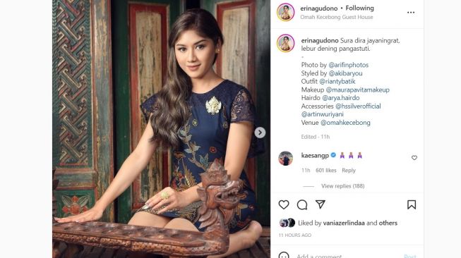 Kini Semakin Terbuka, Erina Gudono Puji Kaesang Pangarep di Instagram