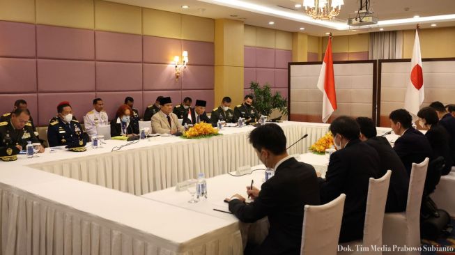 Prabowo Ungkap Keinginannya Melanjutkan Kerja Sama Pengembangan Teknologi ke Menhan Jepang