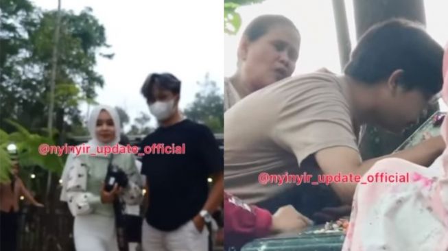 Sejoli Dipisahkan oleh Maut, Pria Ini Tak Kuasa Tahan Tangis saat Cium Nisan Kekasih: Kutepati Janjiku