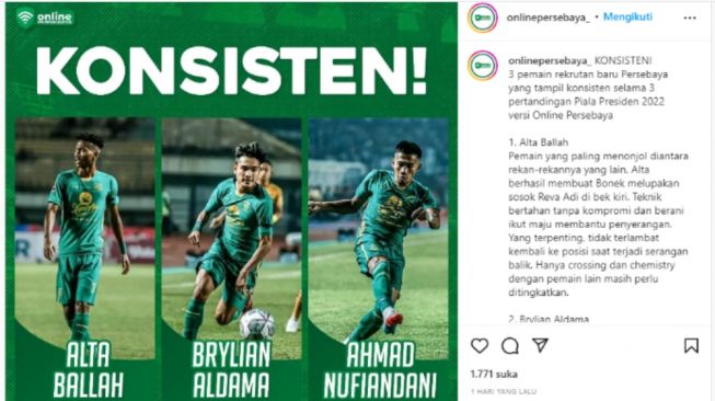 Tiga Pemain Persebaya Surabaya yang Tampil Konsisten Selama Gelaran Piala Presiden