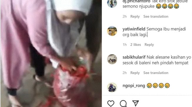 Emak-emak kedapatan mencuri cabai merah sebanyak kurang lebih 5 kilogram (Instagram/ @terangmedia).