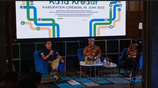 Berkunjung ke Cirebon, Sandiaga Uno Targetkan 700 Ribu Lapangan Kerja Tercipta dari Sektor Ekonomi Kreatif