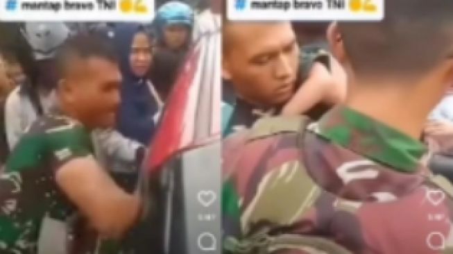 Viral Detik-Detik Anggota TNI Pecah Kaca Selamatkan Balita yang Terkunci dalam Mobil, Begini Kronologinya