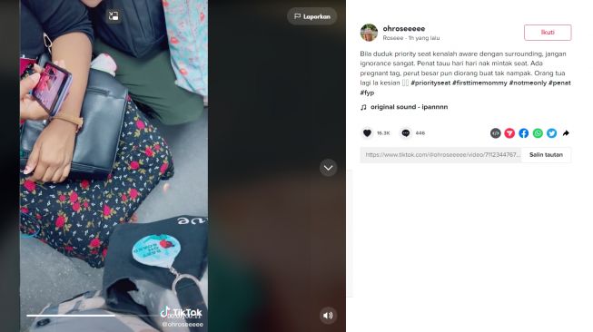 Viral Ibu Hamil Curhat Tak Dapat Kursi Prioritas saat Naik Transportasi Umum, Kisahnya Jadi Sorotan