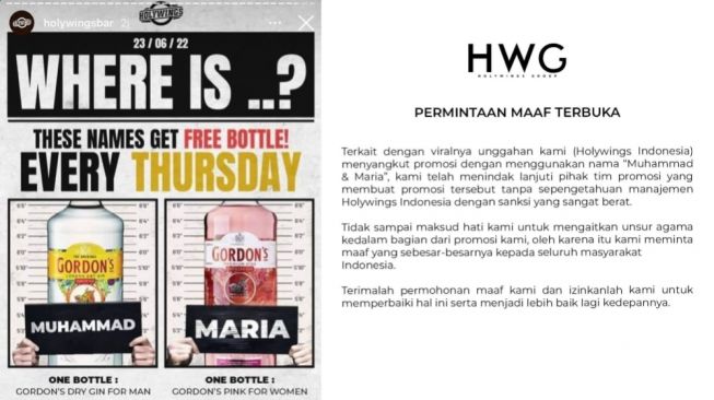 Promo Minuman Holywings Diduga Menistakan Agama, Ansor Surabaya Akan Surati Eri Cahyadi Minta Ditutup