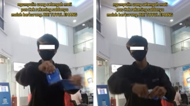 Viral Aksi Pria Robek Buku Tabungan di Bank, Ngaku Murka Lihat Saldo Terus Berkurang Tanpa Kejelasan, Publik Curiga