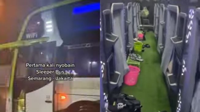 Wanita Ini Bagikan Pengalaman Naik Sleeper Bus, Fasilitasnya di Luar Dugaan