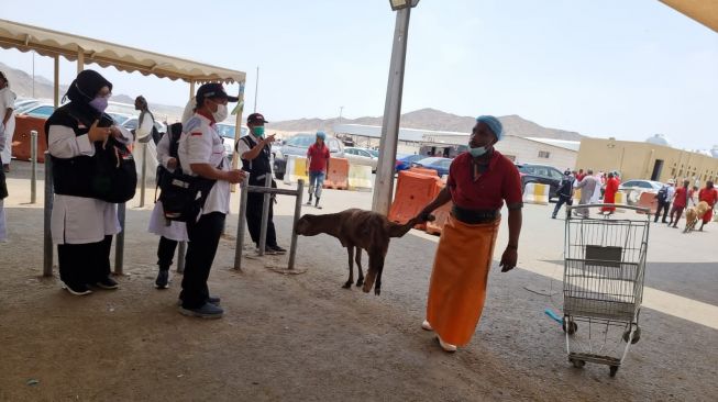 Jelajah Pasar Anam, Lapak Jualan Kambing untuk Jemaah Haji Bayar Dam (MCH 2022)