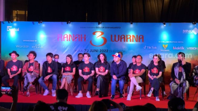 Konferensi pers film Ranah 3 Warna [Adiyoga Priyambodo/Suara.com]