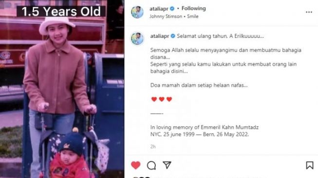 Rayakan Ultah Almarhum Eril 25 Juni, Atalia Kamil Bagikan Video Sang Anak Semasa Dalam Kandungan