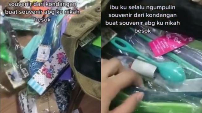 Ibu-ibu Kumpulkan Suvenir Tiap Kondangan untuk Bingkisan Tamu saat Anaknya Menikah, Tuai Pro Kontra