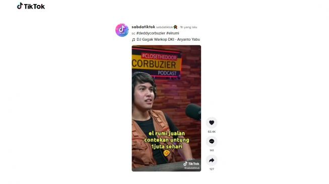 Pengakuan El Rumi jual contekan semasa SMA. [TikTok]