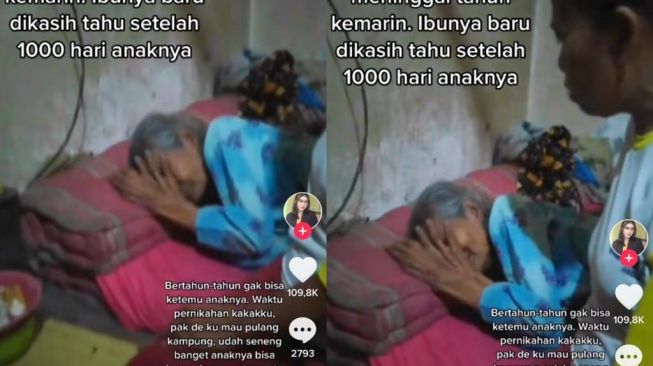 Viral Tangis Pilu Seorang Nenek, Bertahun-tahun Rindukan Buah Hati Tak Tahunya Sudah Meninggal Dunia