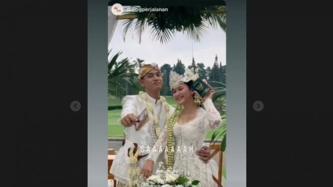 Potret pernikahan Adinda Azani (Instagram/@dindazani)