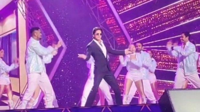 Shah Rukh Khan di festival Umang 2022 (The Indian Express)