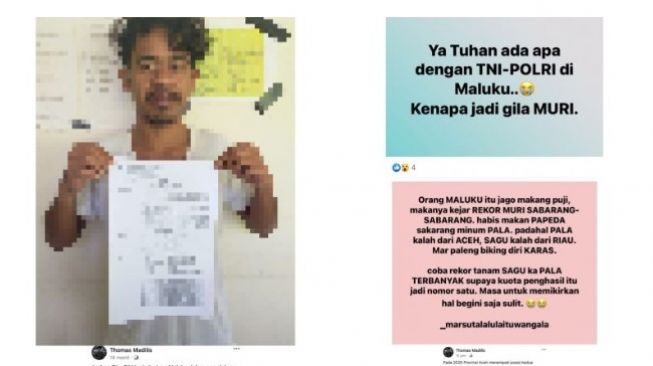 Dianggap Menghina TNI dan Polri di Facebook, Pemuda Maluku Tengah Ditangkap Polisi