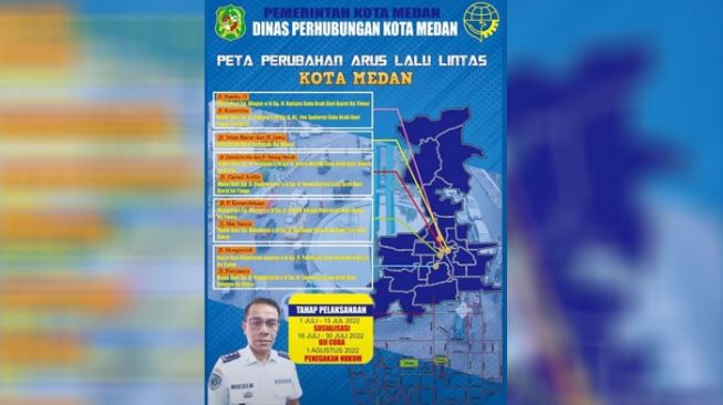 Warga Medan Catat, Bakal Ada Perubahan Arus Lalu Lintas di Beberapa Ruas Jalan