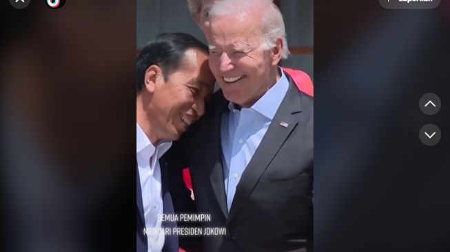 Momen Presiden Jokowi Disambut Para Pemimpin Dunia, Sempat Sandaran di Bahu Presiden Joe Biden