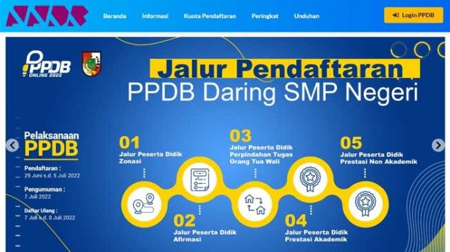 Sudah Dibuka, Ini Link PPDB Online SMP Negeri Pekanbaru