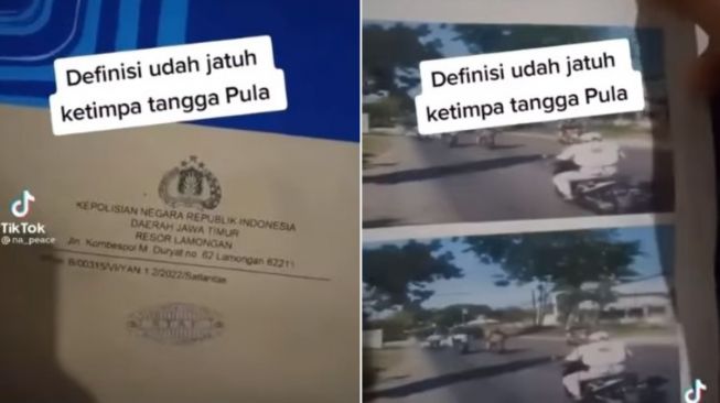 Apes! Perempuan Dapat 'Surat' E-Tilang saat Sepeda Motornya Dipakai Tukang Servis: Definisi Jatuh Tertimpa Tangga