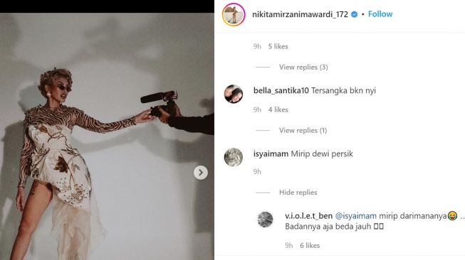 Tangkapan layar akun Instagram Nikita Mirzani