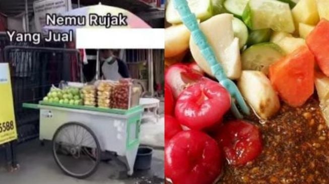 Viral, Tukang Rujak Ini Bikin Warganet Takut Ngutang Usai Perlihatkan Identitas Asli