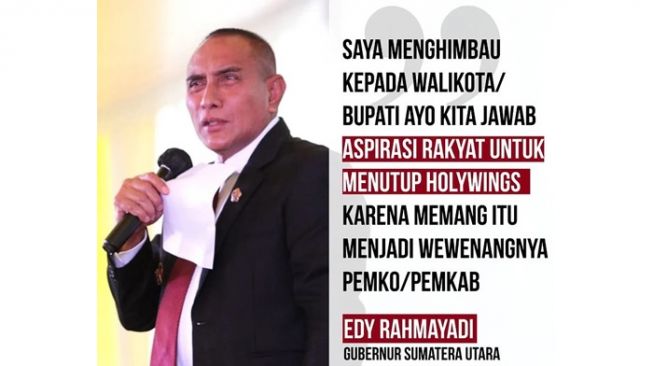 Edy Rahmayadi ke Kepala Daerah: Ayo Kita Jawab Aspirasi Rakyat untuk Menutup Holywings