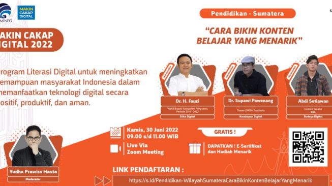 Sasar Para Guru, Kemenkominfo Gelar Webinar Cara Membuat Konten Belajar yang Menarik