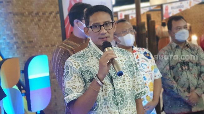 Ke Pameran UMKM di Jogja, Sandiaga Uno Ajak Pengunjung Doakan Almarhum Menteri Tjahjo Kumolo